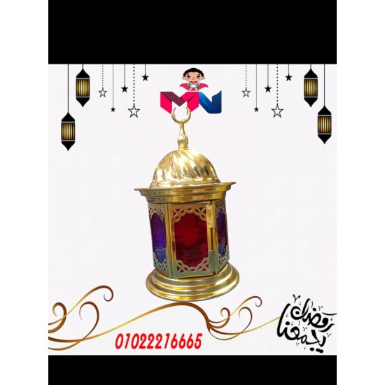 فانوس معدن ذهبي