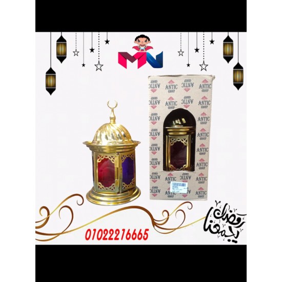 فانوس معدن ذهبي